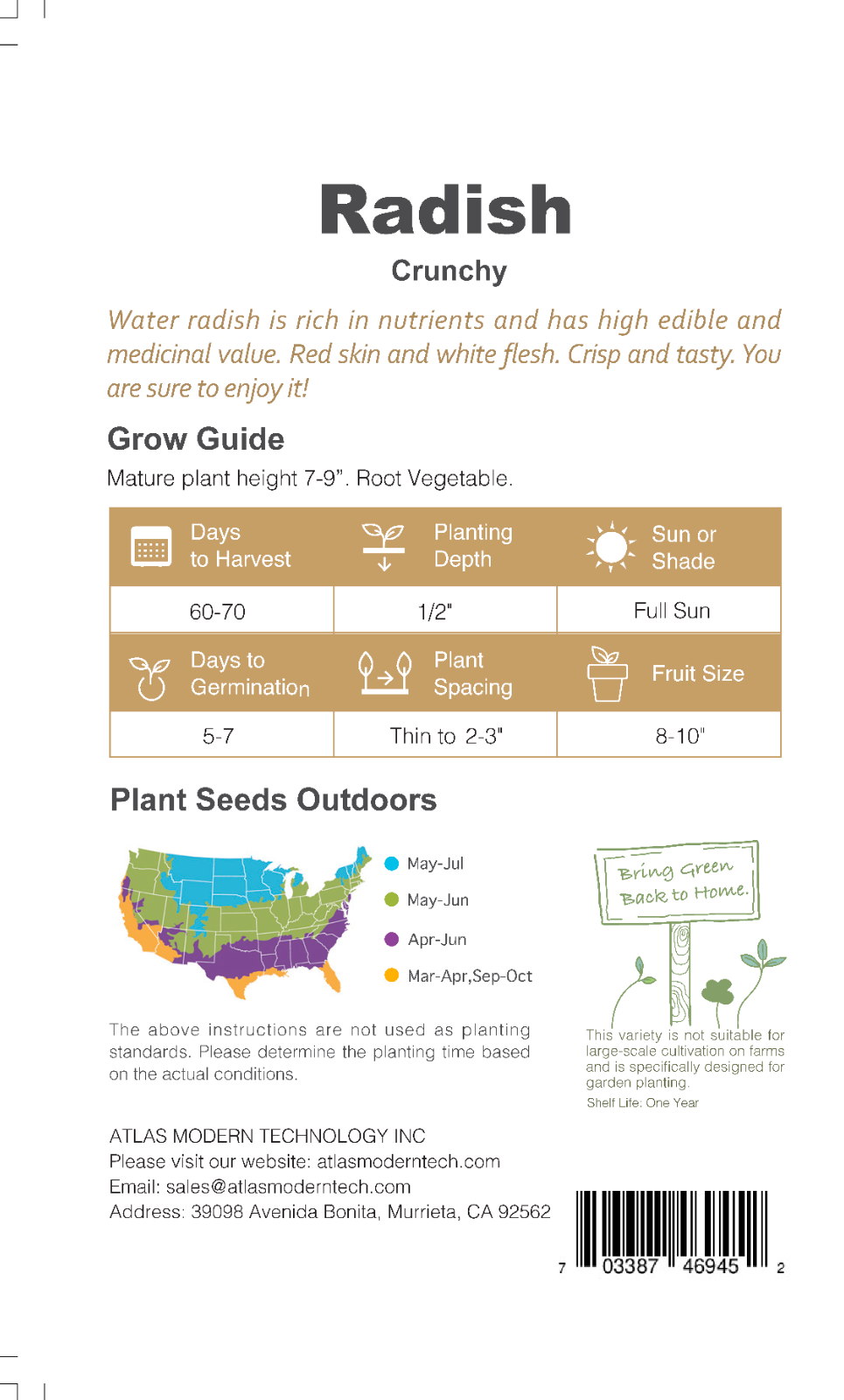 Red Carrot Seeds Sweet Crisp Non-GMO Easy Grow High Yield