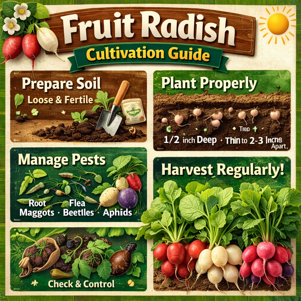 Scientific Guide to Pest and Disease Management for Fruit Radishes