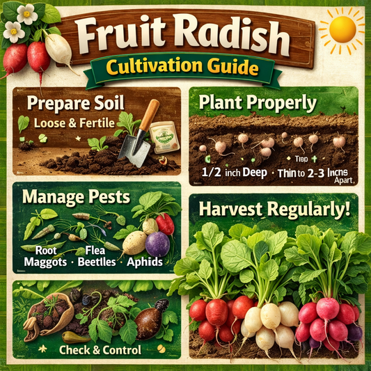 Scientific Guide to Pest and Disease Management for Fruit Radishes