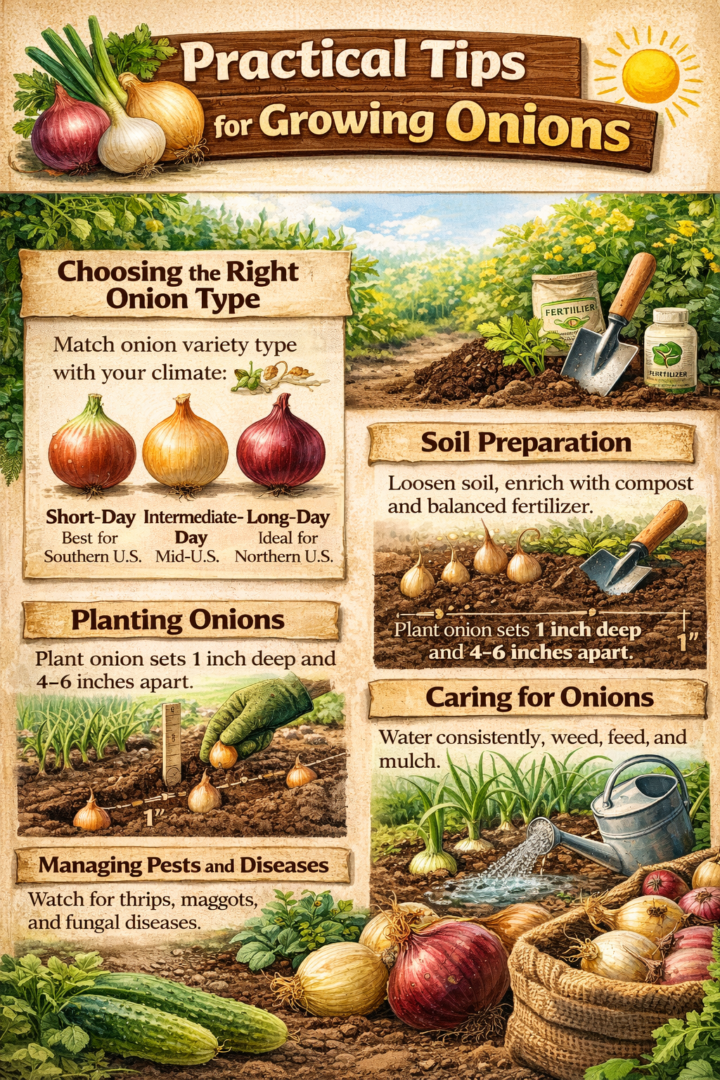Practical Onion Growing Guide