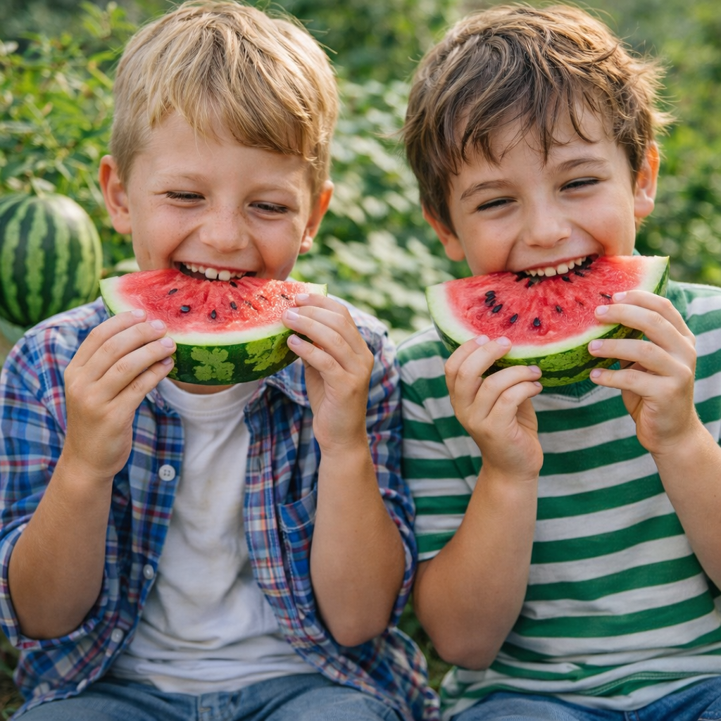 Sweet Tiger Baby Watermelon Seeds Non-GMO Ultra Sweet Easy Grow