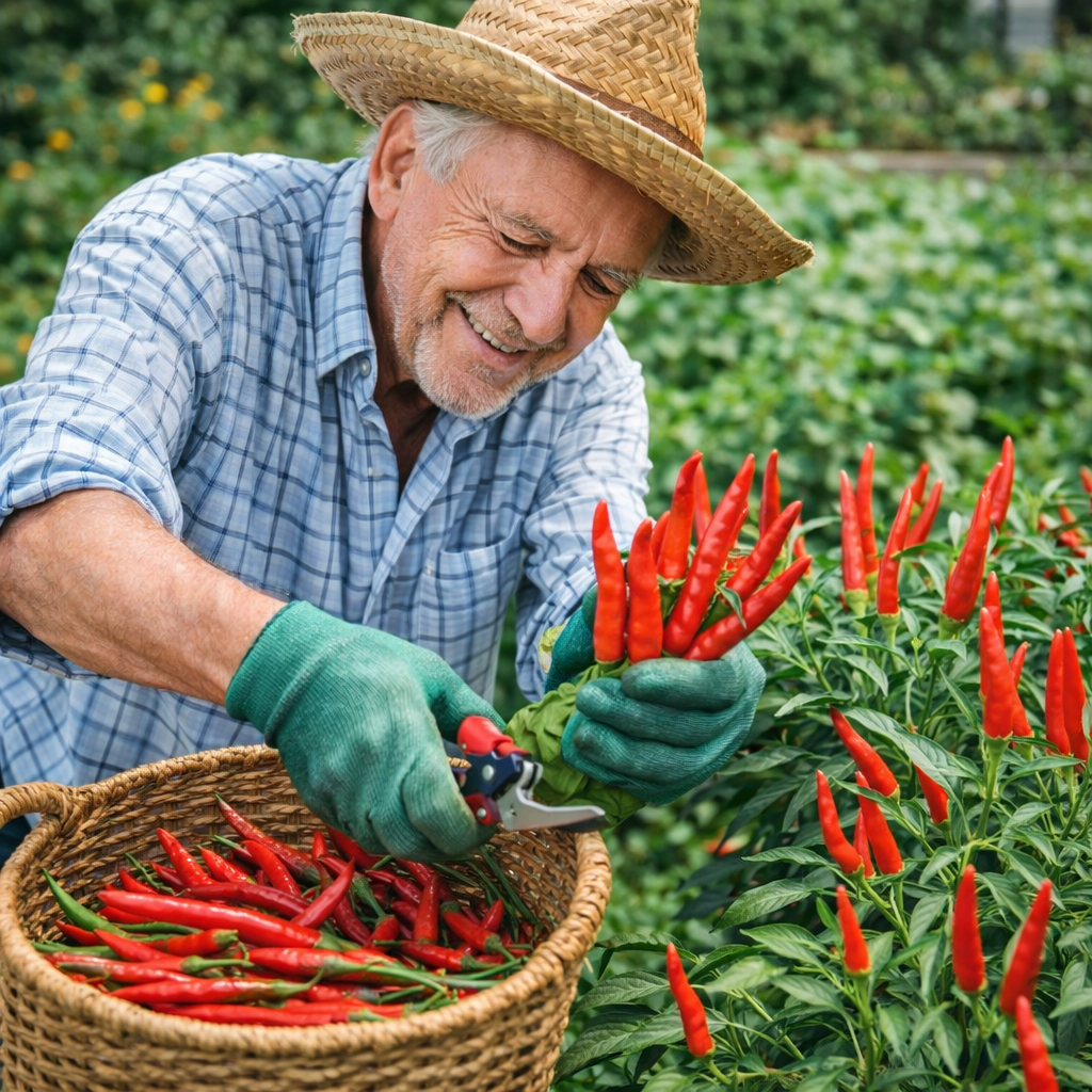 Upright Chili Pepper Seeds  Non-GMO Hot Pepper High Yield Garden