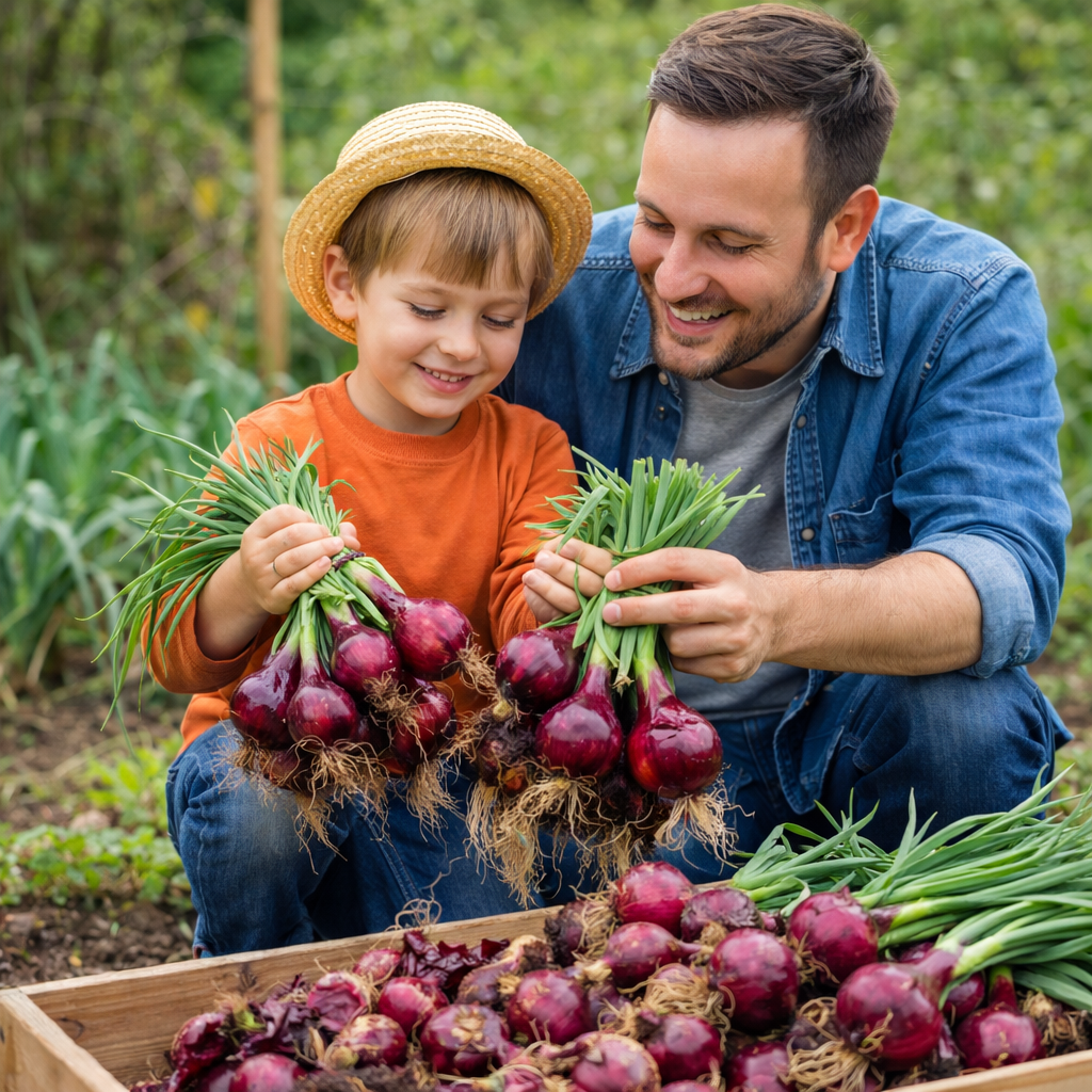 Ruby Sweet Red Onion Seeds Non-GMO Crisp Garden Favorite