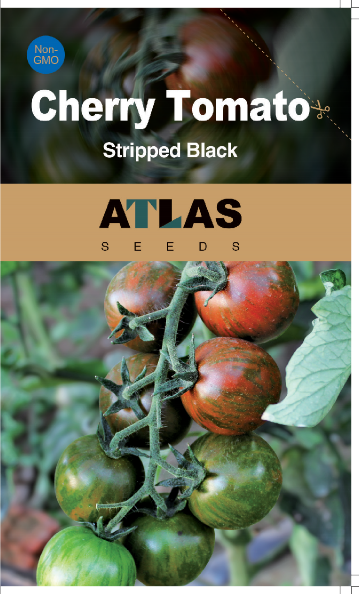 Black Striped Cherry Tomato Seeds 100+ Non-GMO Heirloom Sweet High Yield