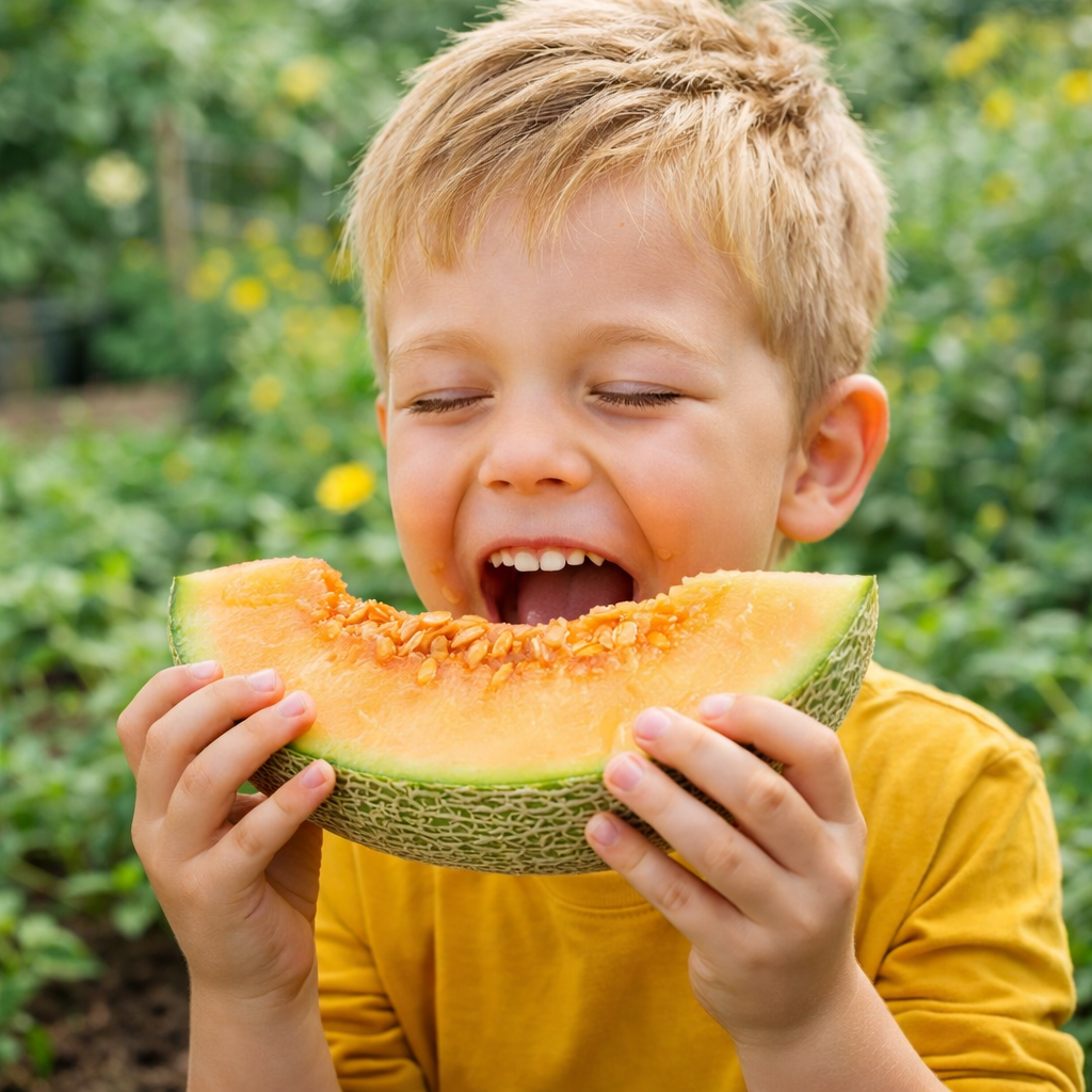 Sweet Cantaloupe Melon Seeds Non-GMO Juicy Easy Grow Garden
