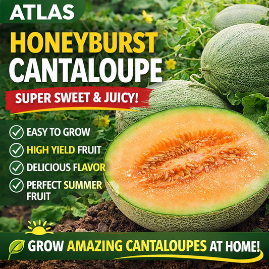 Sweet Cantaloupe Melon Seeds Non-GMO Juicy Easy Grow Garden