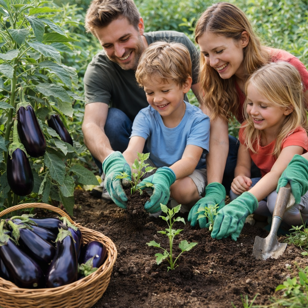 Midnight Silk Asian Eggplant Seeds Premium Non-GMO Tender Garden Variety