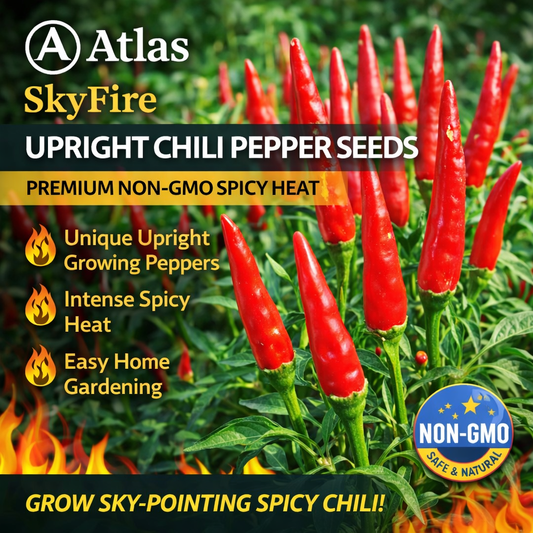 Upright Chili Pepper Seeds  Non-GMO Hot Pepper High Yield Garden
