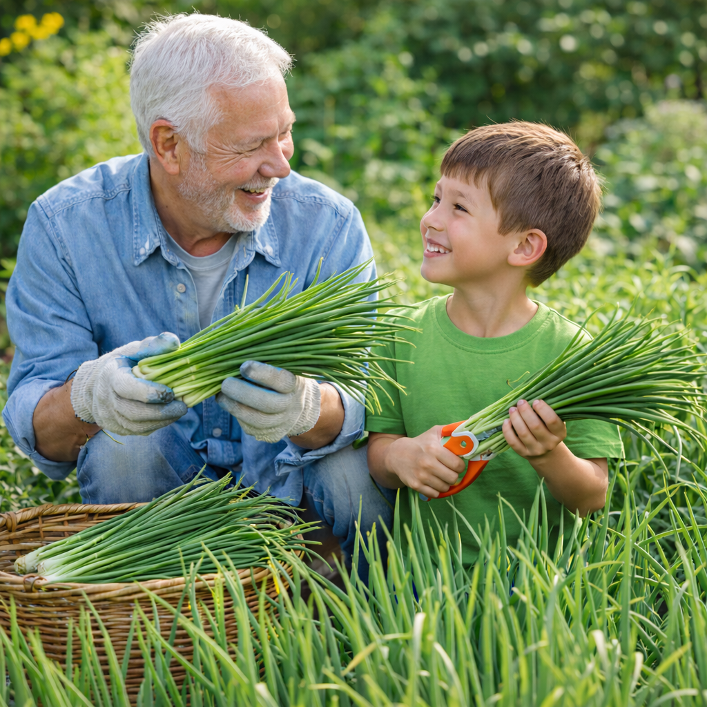Garlic Chives Seeds Non-GMO Fast Growing Easy Garden