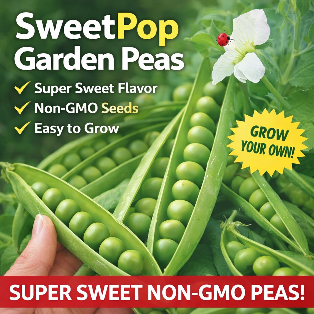 Sweet Garden Pea Seeds Non-GMO Super Sweet Home Garden