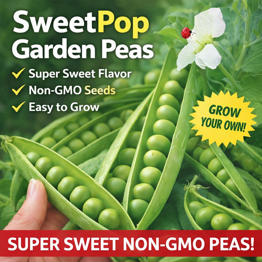 Sweet Garden Pea Seeds Non-GMO Super Sweet Home Garden