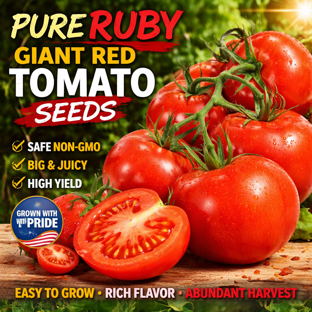 Giant Red Tomato Seeds 200+ Non-GMO Big Juicy High Yield Garden