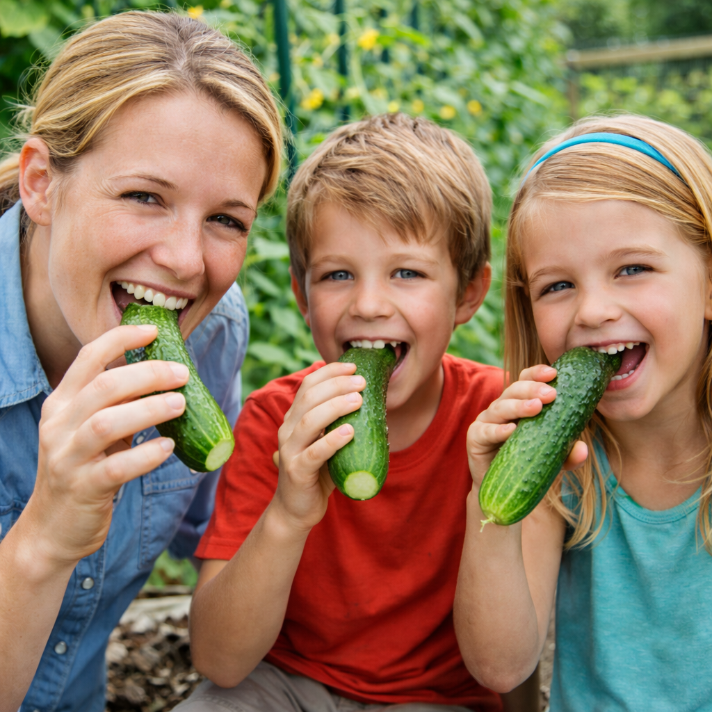 Cucumber Seeds Non-GMO Crisp Long Green Easy Grow Garden
