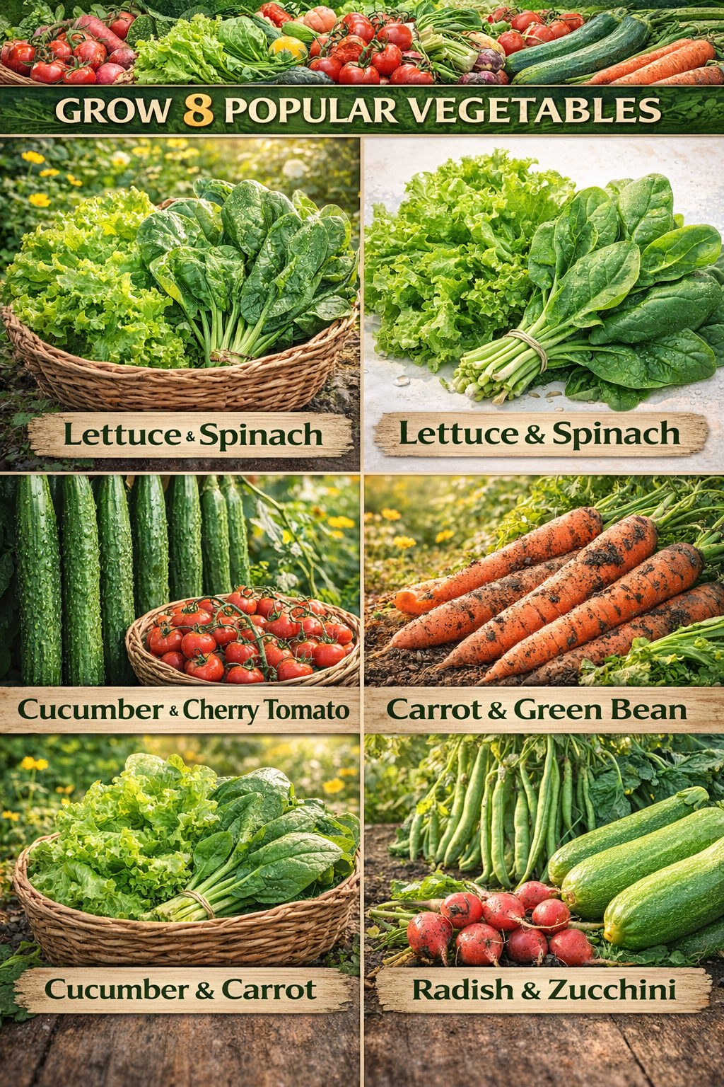 Beginner Vegetable Seed Kit 8 Varieties 3000+ Seeds Easy Grow Non-GMO