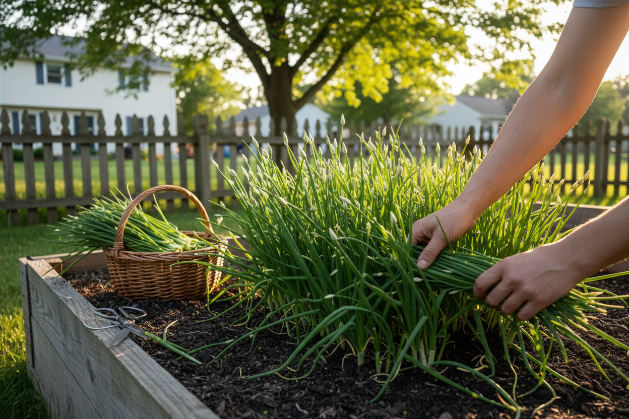 Garlic Chives Seeds Non-GMO Fast Growing Easy Garden