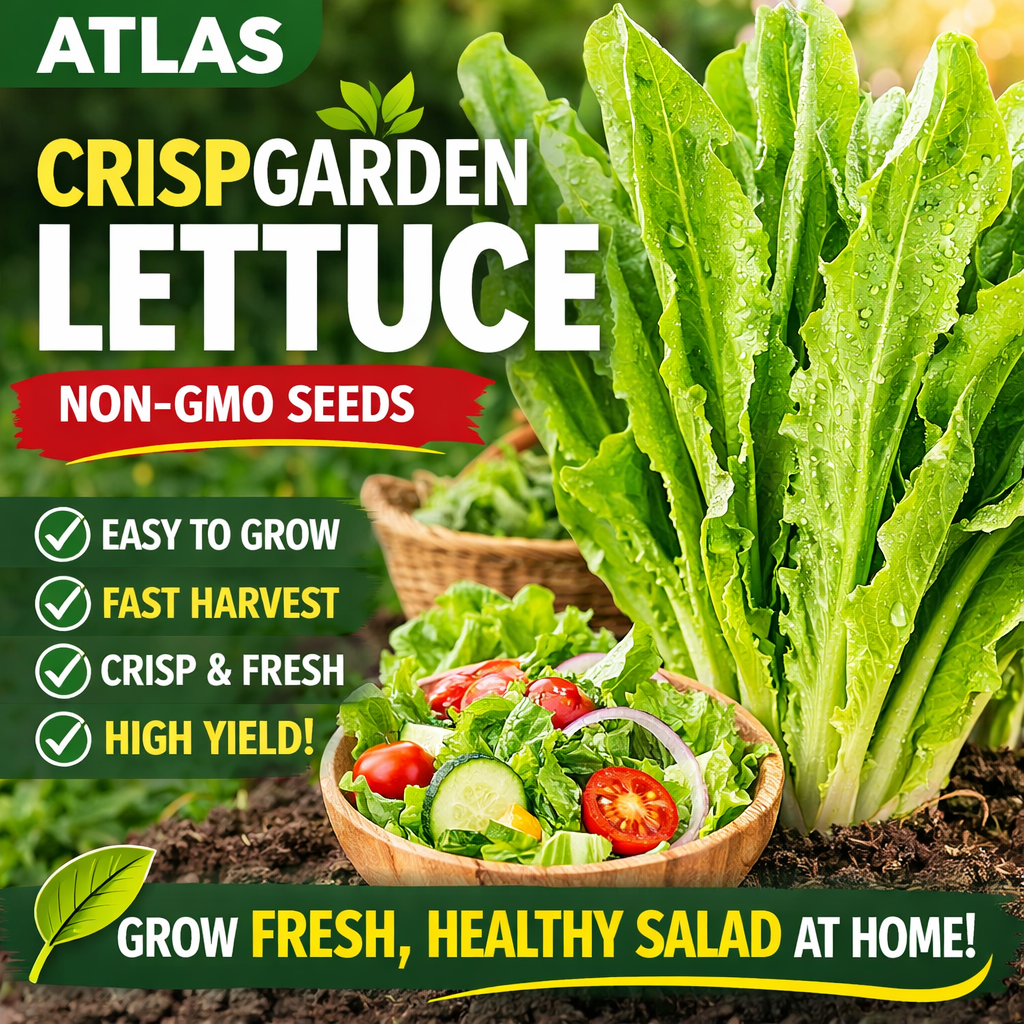 CrispGarden Lettuce Seeds 800+ Non-GMO Fresh Garden Salad Greens