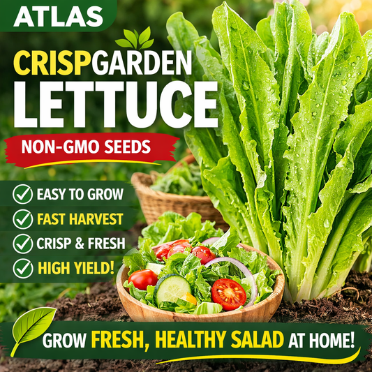 CrispGarden Lettuce Seeds 800+ Non-GMO Fresh Garden Salad Greens