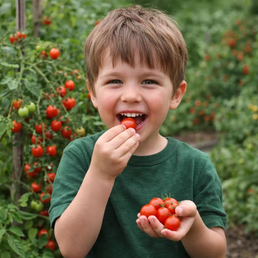 Cherry Tomato Seeds Ruby Red Heirloom Non-GMO Sweet Garden Vegetable 200+ Seeds