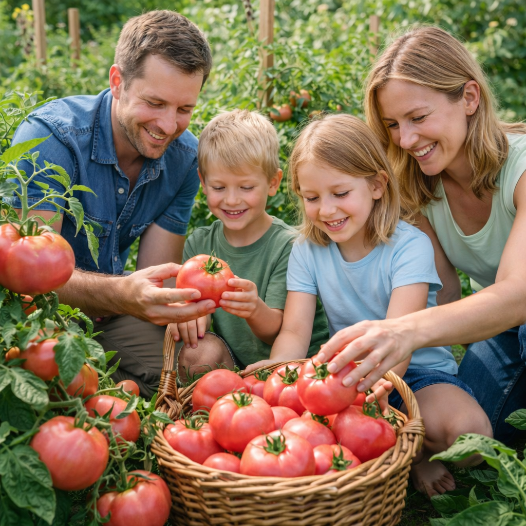 Sweet Pink Beefsteak Tomato Seeds – Non-GMO Heirloom Garden Tomato, 200+ Seeds