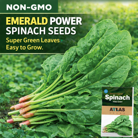 Spinach Seeds Non-GMO Fast Growing Tender Leaves Easy Garden