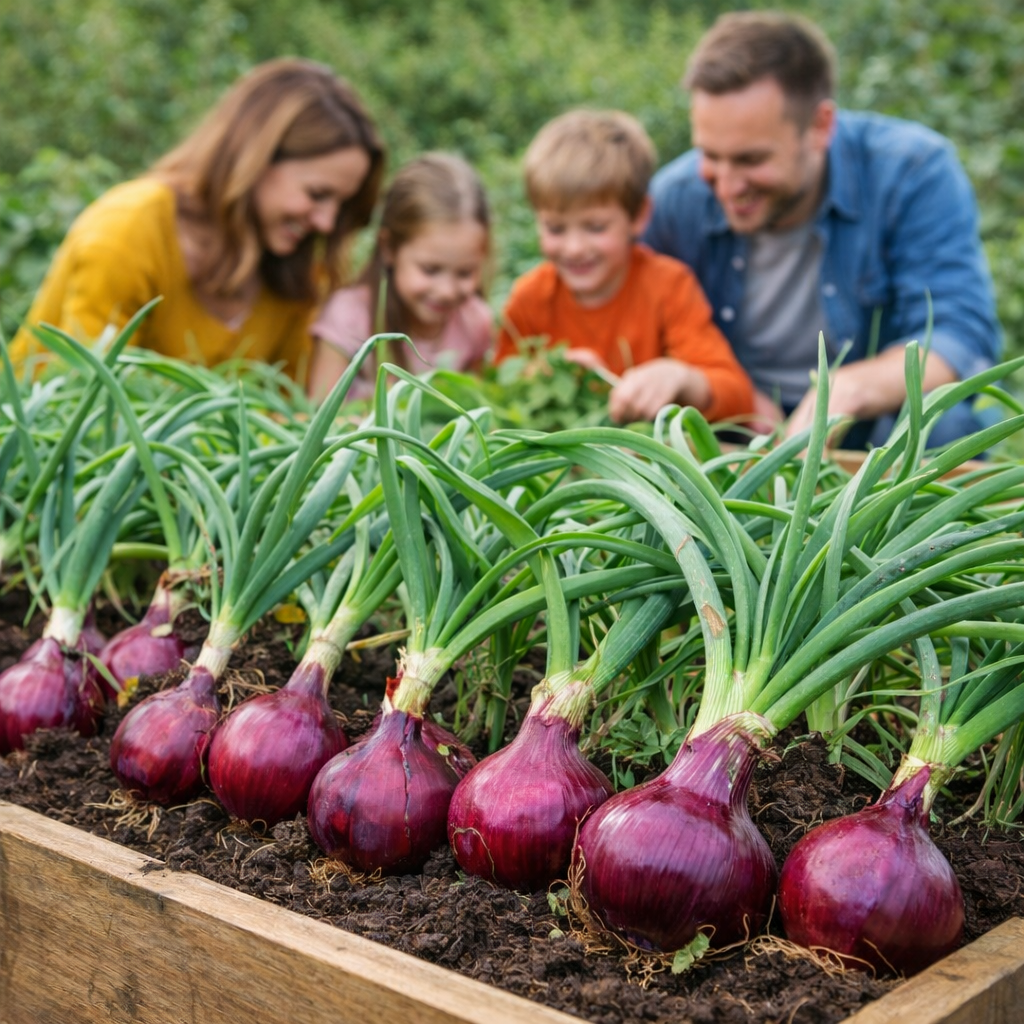 Ruby Sweet Red Onion Seeds Non-GMO Crisp Garden Favorite