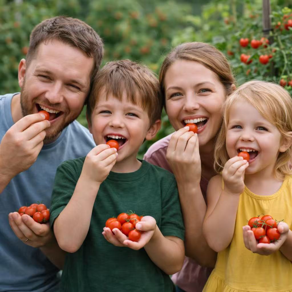 Cherry Tomato Seeds Ruby Red Heirloom Non-GMO Sweet Garden Vegetable 200+ Seeds