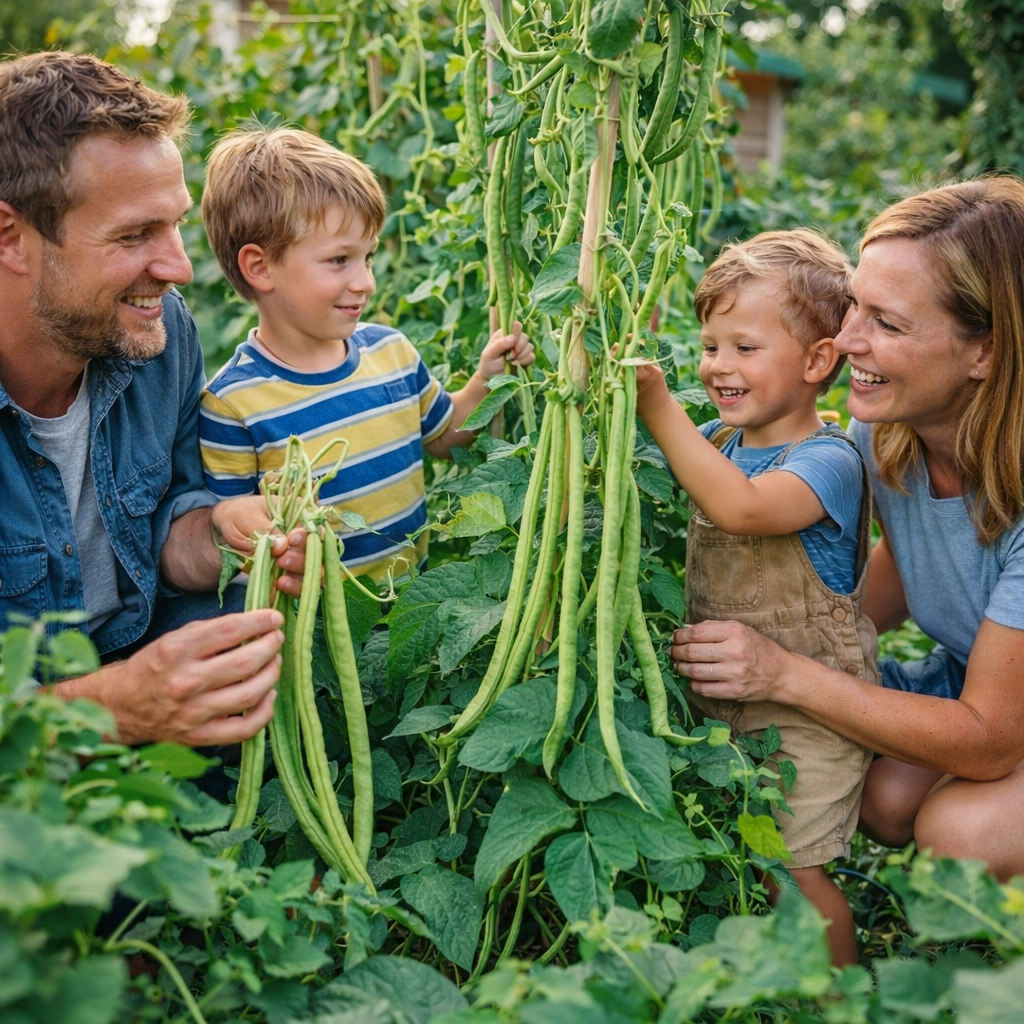 Yardlong Bean Seeds Emerald Ribbon Non-GMO Long Pod High Yield