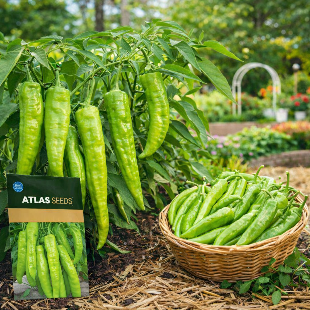 Long Green Chili Pepper Seeds 100+ Non-GMO Spicy High Yield Garden