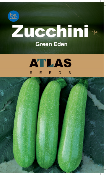 Emerald Star Zucchini Seeds Non-GMO High Yield Easy Grow Squash