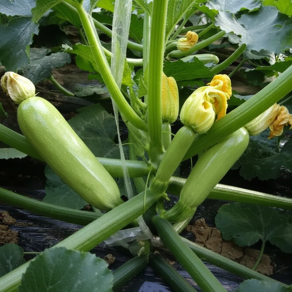 Emerald Star Zucchini Seeds Non-GMO High Yield Easy Grow Squash