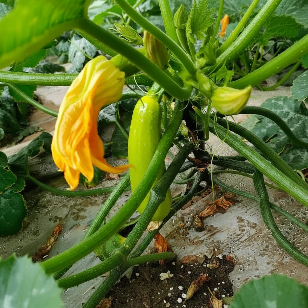 Emerald Star Zucchini Seeds Non-GMO High Yield Easy Grow Squash