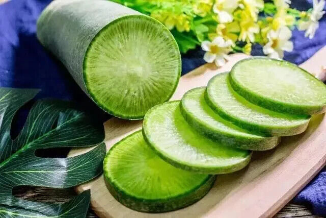 Chinese Green Radish Seeds 100+ Sweet Crisp Non-GMO Easy Grow High Yield