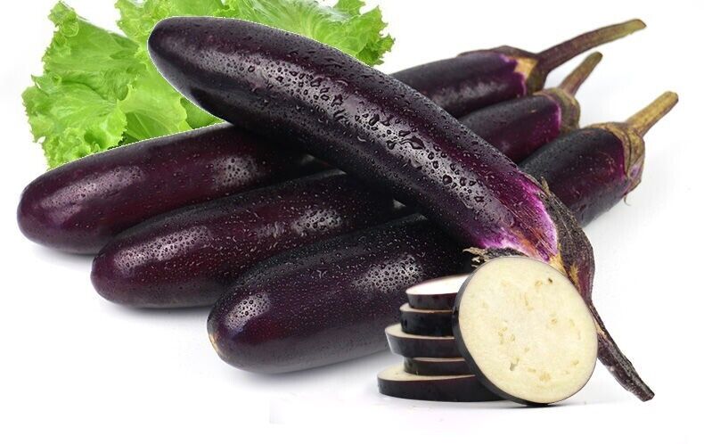 Midnight Velvet Long Eggplant Seeds Non-GMO Asian High Yield