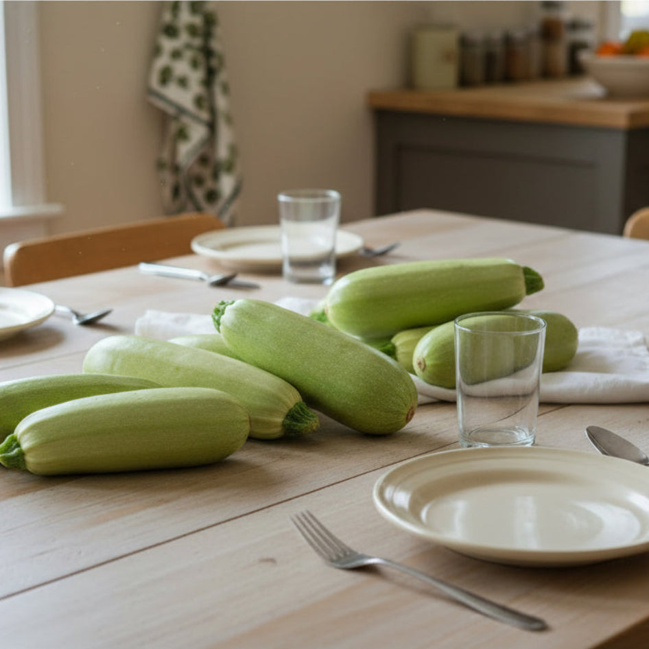 Emerald Star Zucchini Seeds Non-GMO High Yield Easy Grow Squash