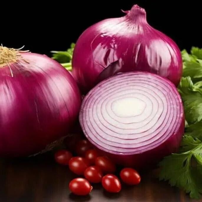 Ruby Sweet Red Onion Seeds Non-GMO Crisp Garden Favorite