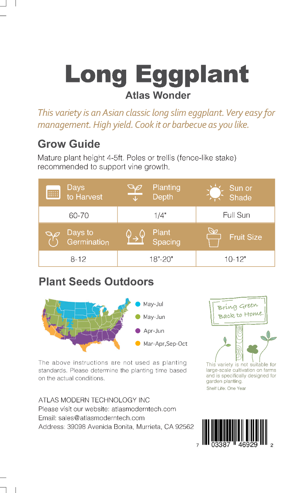 Midnight Velvet Long Eggplant Seeds Non-GMO Asian High Yield